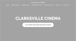 Desktop Screenshot of clarksvillecinema.com