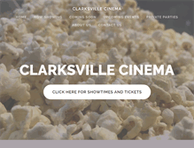 Tablet Screenshot of clarksvillecinema.com